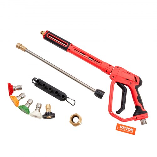 

VEVOR High Pressure Washer Gun 4000PSI Power Washer Wand w/ Extention Lance