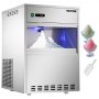VEVOR 110V Commercial Snowflake Ice Maker 154LBS/24H, ETL Approved, Food Grade Stainless Steel Construction, Automatic Operation, Freeatanding