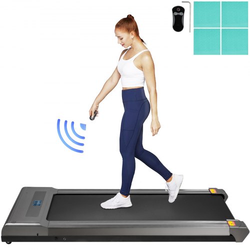 

Electric Treadmill 2in1 Under Desk Treadmills Fitness Training w/ Remote Control