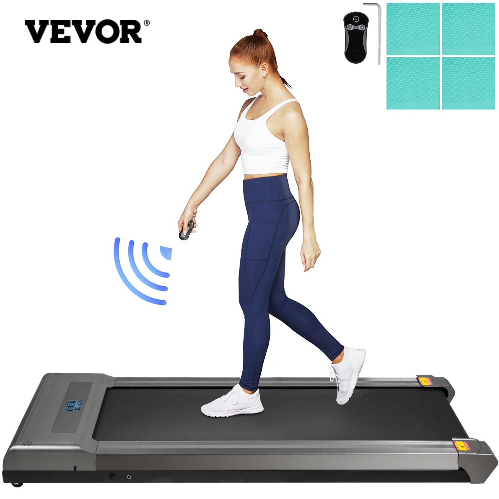 Electric Treadmill 2in1 Under Desk Treadmills Fitness Training w/ Remote Control от Vevor Many GEOs