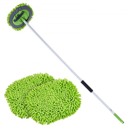 

Car Wash Brush 62-Inch Car Washing Brush with Soft Chenille Fiber Mop Mitt