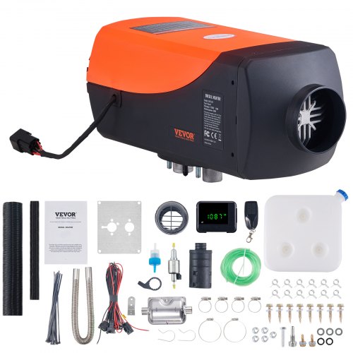 VEVOR 12V 8KW Diesel Heater, Diesel Air Heater with Remote Control and LCD, 10L Fuel Tank Diesel Parking Heater, Rapid Heating for RV Trailer Camper Van Boat