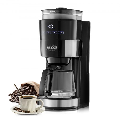 

VEVOR 10-Cup Coffee Maker Drip Coffee Machine with 3 Brew Strength Control