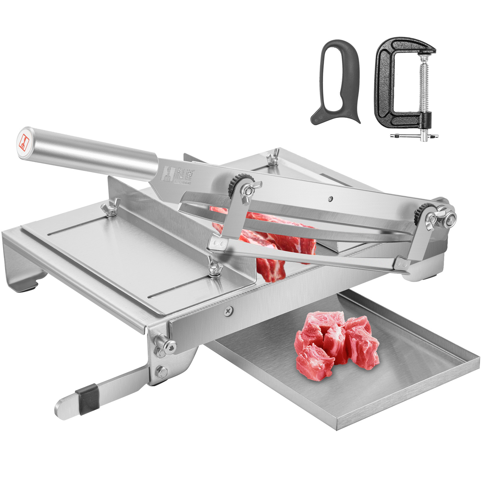 VEVOR Manual Frozen Meat Slicer Rib Bone Cutting Machine 0-0.3"/2.2" Adjustable от Vevor Many GEOs