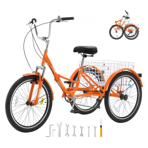 Vélo pliant 24 pour adultes - 7 vitesses - Selle de vélo avec dossier Vélo pliant 24 pour adultes - 7 vitesses - Selle de vélo avec dossier