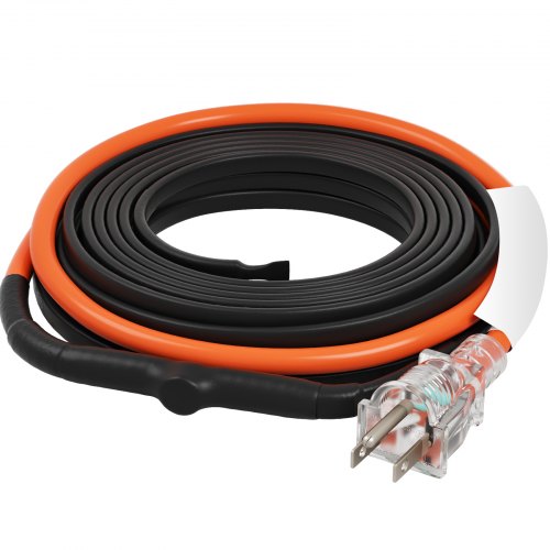 

VEVOR Self-Regulating Pipe Heating Cable 12FT 5W/FT Heat Tape with Thermostat