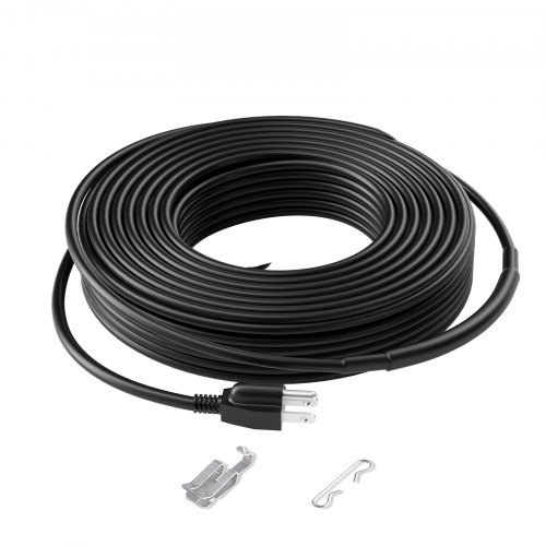 

VEVOR Self-Regulating Pipe Heating Cable 80FT 5W/FT Heat Tape for Pipes Roof