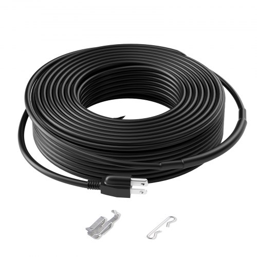 

VEVOR Self-Regulating Pipe Heating Cable 140FT 5W/FT Heat Tape for Pipes Roof