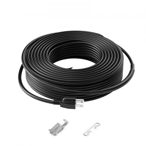 

VEVOR Self-Regulating Pipe Heating Cable 120FT 5W/FT Heat Tape for Pipes Roof