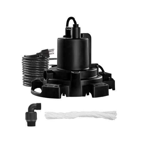 

VEVOR Automatic Pool Cover Pump, 1/2 HP 1600 GPH, 120V Submersible Swimming Pool Cover Pump with 25 ft Power Cord, 25 ft Max Head Lift, Water Removal and Transfer Pump, for Pool Draining Hot Tubs