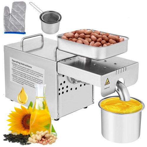 Automatic Nut Seeds Olive Oil Expeller Oil Cold Hot Press Machine Oil Extractor