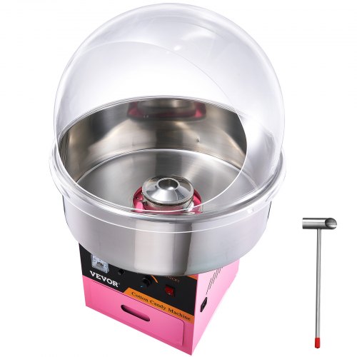 

VEVOR Commercial Cotton Candy Machine with Cover Sugar Floss Maker 1000W Party