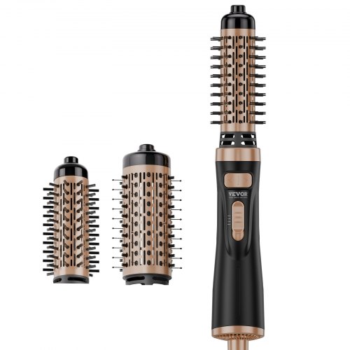 

VEVOR Rotating Hair Dryer Brush Hot Air Styling Brush with 1.5" and 2" Head