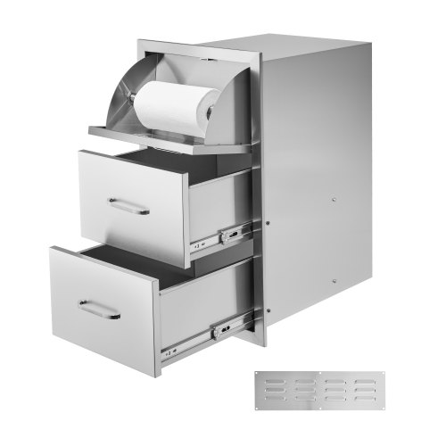 

VEVOR Outdoor Kitchen Drawers Triple BBQ Access Drawers Island 16.5x29x20.5 in