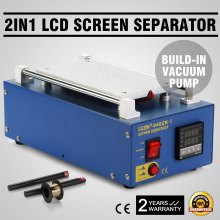 7" LCD Touch Screen Glass Separator Machine Built-in Vacuum Pump Hot Plate