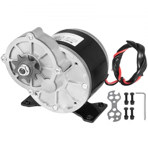 250W 24V DC electric Reversible motor f bicycle bike GoKart BY1016z gear reduct