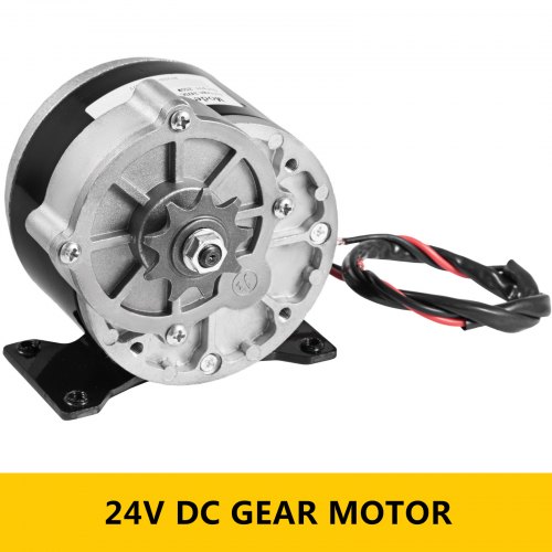250W DC Electric Motor 24V 2700RPM Gear ratio 9.7:1 Razor 9teeth Reduction 