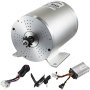 VEVOR 1800W 48V Electric Brushless DC Motor Kit High Speed Brushless Motor with 38A Speed Controller & Throttle Pedal & Wire Harness Set for Electric Scooter Go Kart E-Bike