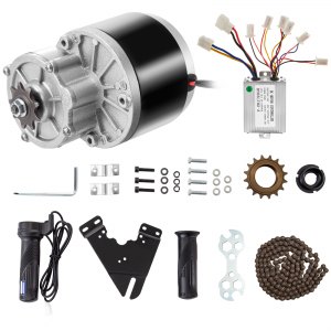 DYRABREST 24V 250W Electric Motor DC 2750RPM Permanent Magnet Electric Motor Brushed for E Scooter Go-Kart Drive Mini Bike Speed Control MY1016 