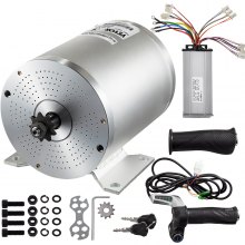 VEVOR 2000W 48V Brushless Motor Kit 42A 4300RPM High Speed Electric Scooter Motor with Mounting Bracket, Speed Controller, Throttle, Keylock Bicycle Motorcycle Mid Drive Motor