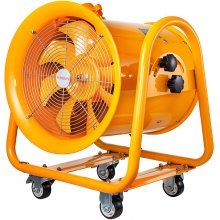VEVOR ATEX Portable Ventilator Fan 16 Inch(400 mm) 1100W Explosion Proof Extractor or Ventilator 110V 60HZ Speed 3450 RPM for Extraction and Ventilation in Potentially Explosive Environments