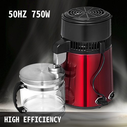 Portable 4L Electric Pure Water Distiller 750W Water Filter for Home Medical Use 