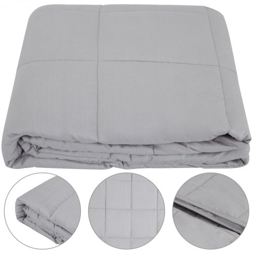 Weighted Blanket 15lbs 48x72" Reduce Stress Promote Deep Sleep For Adults Kids
