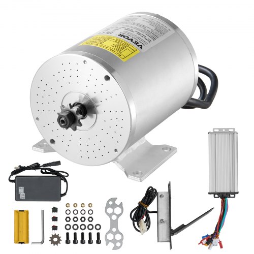 

VEVOR 1800W Electric Brushless DC Motor Kit 48V 4500rpm Motor & Speed Controller