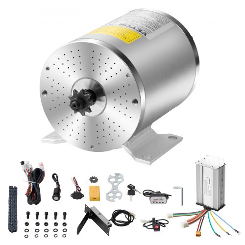 

VEVOR 1800W Electric Brushless DC Motor Kit 48V 4500rpm with Speed Controller