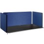 Vevor Desk Divider Desk Privacy Panel 60'' 3 Panels Desktop Partition Steel Blue