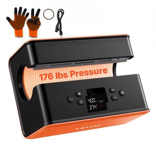 VEVOR Auto Tumbler Heat Press Machine 176 lbs Mug Heat Press Black & Orange, for 11/20/30 oz Sublimation Tumblers, Cups, Glasses, Mugs, Fast Even Heating, Temp & Time Setting, 3 Preset Modes, Low-Noise
