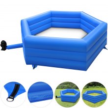 VEVOR 15ft Gaga Ball Pit Inflatable with Electric Air Pump Gagaball Court Inflates in Under 3 Minutes for Outdoor Indoor School Family Activity
