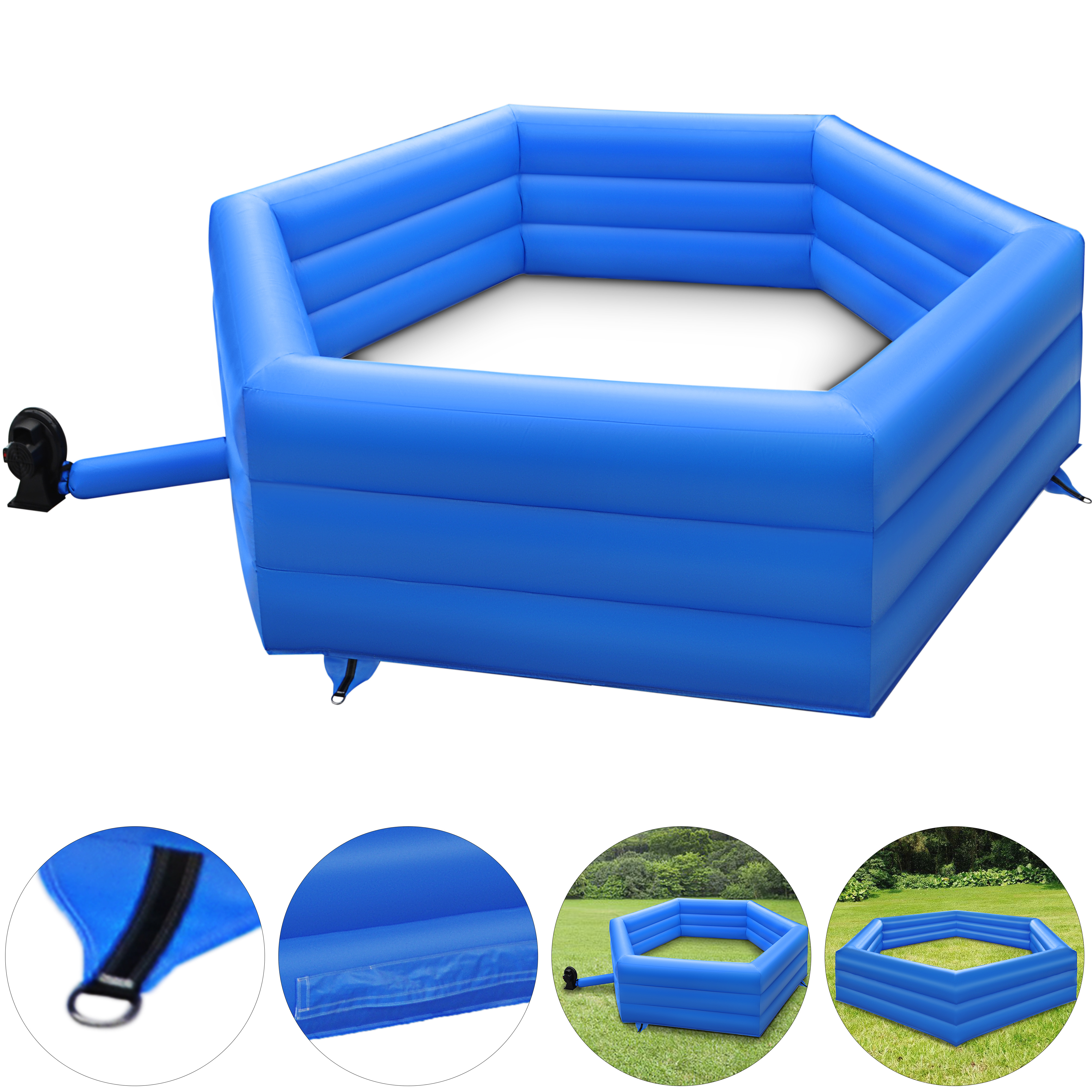 Gaga Ball Pit Inflatable Xl 20' Gagaball Court W Electric Air Pump - Inflates In от Vevor Many GEOs