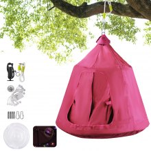 Hanging Tree Tent Pink Waterproof Portable Family For Kids Instant/quick Setup