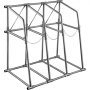 VEVOR Vertical Bar Rack, 36"W x 24"D x 60"H Vertical Material Bar Rack, 3 Rays Vertical Bar Storage Rack, 400 LBS Capacity Vertical Pipe Storage Rack, for Storing Lumbers, Pipes, Other Long Material