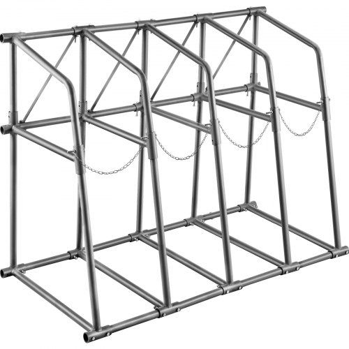 

VEVOR Vertical Bar Rack, 48"W x 24"D x 60"H Vertical Material Bar Rack, 4 Rays Vertical Bar Storage Rack, 530 LBS Capacity Vertical Pipe Storage Rack, for Storing Lumbers, Pipes, Other Long Material