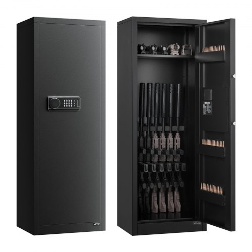 VEVOR 6-8 Gun Safe Long Gun Cabinet for Rifles & Pistols with Key and Password ZQBXXPZS1889US6QZ001V9