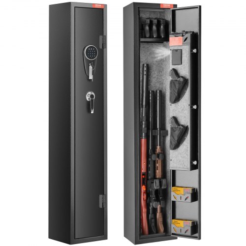 

VEVOR 2 Rifles Gun Safe, Rifle Safe with Lock & Digital Keypad, Quick Access Gun Storage Cabinet with Removable Shelf, Pistol Rack, Rifle Cabinet for Home Rifle and Pistols