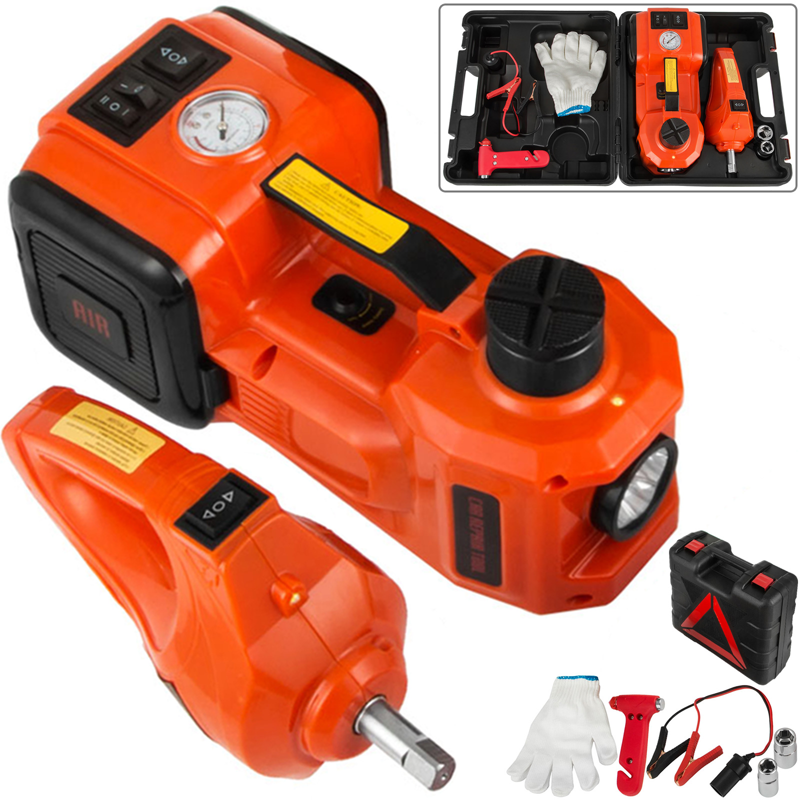 3 In 1 12v Dc 3t Electric Hydraulic Floor Jack Lift Set With. Impact Wrench от Vevor Many GEOs