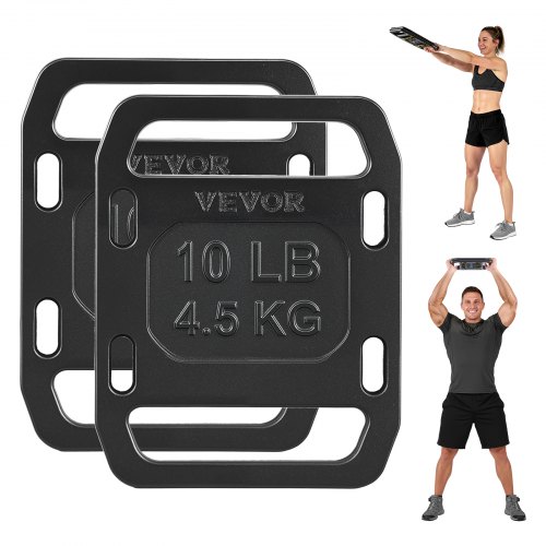 

VEVOR Cast Iron Ruck Weights for Backpack, 10LB Pair Ruck Plate, Weight Plate with Smooth Handle, Textured Finish for Rucking, Hiking, Swings, Strength Training, Weightlifting, Fitness Workout