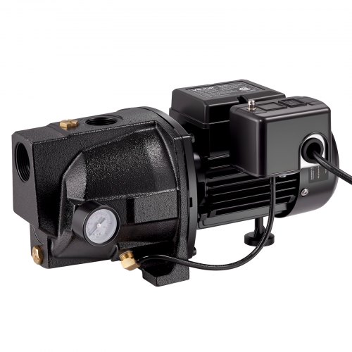 

VEVOR 1/2 HP Shallow Well Jet Pump, AC 115/230 Volt, 790 GPH Dual Voltage Cast Iron Well Jet Pump, with 147 ft Max Head Lift, Automatic Pressure Switch, for Garden Irrigation Lawn Sprinkler System