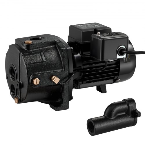 

VEVOR 1 HP Shallow Well Jet Pump, AC 115/230 Volt, 1400 GPH Dual Voltage Cast Iron Well Jet Pump, with 164 ft Max Head Lift, Automatic Pressure Switch, for Garden Irrigation Lawn Sprinkler System