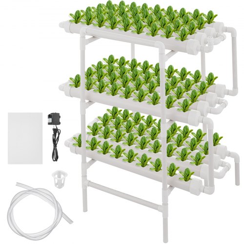 3 layer Profi Hydroponic Grow Kit 108 Plant Sites Plant Vegetable Hydrokultur DE 