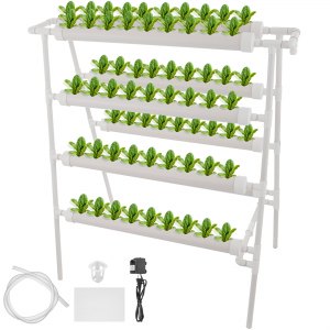 Double Side Ladder SS Holder Hydroponic 88 Sites Grow Kit Garden Growing System for sale online 