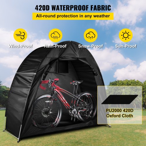 Details about   L Mountain Bike Bicycle Cover Waterproof Outdoor Rain UV Protector For 2 Bikes 