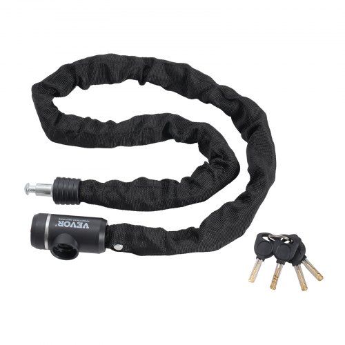 

VEVOR Bike Chain Lock 3.94 Ft Combination Bicycle Chain Lock with 3 Keys 10mm