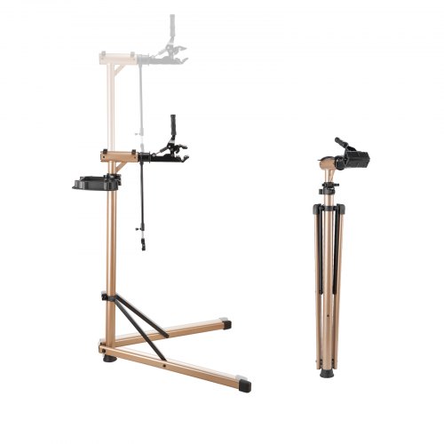 

Bike Repair Stand 110 lb Adjustable Bicycle Maintenance Rack with Tool Tray