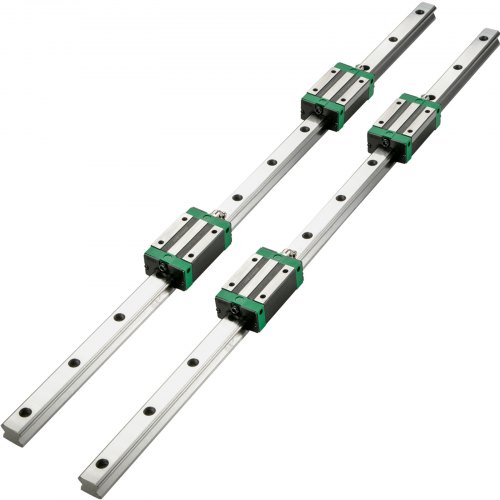 Vevor 2pcs Linear Rails Linear Bearings And Rails Hsr15-1200mm Linear Slide Kit