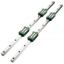 Vevor 2pcs Linear Rails Linear Bearings And Rails Hsr20-1700mm Linear Slide Kit