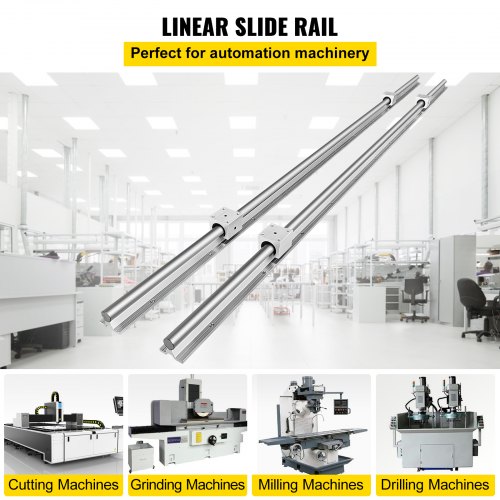 SBR16-2000mm 2x Linear Rail Set 4x Bearing Block CNC Set Routers shaft GOOD 